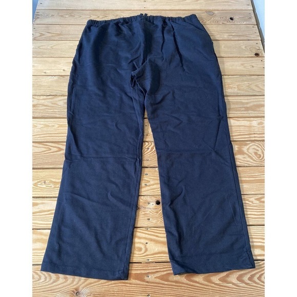 NEW Seed To Style Solid French Terry Pull On Pants Size XL Women’s Black - Picture 2 of 10